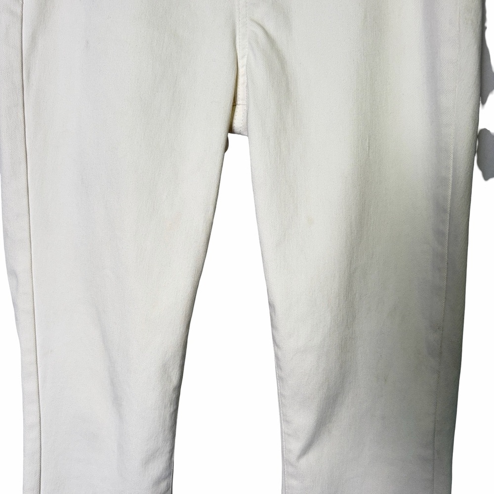 Uniqlo Ultra Stretch High Rise Cropped Denim Leggings in White , Size M 28" - Picture 4 of 12